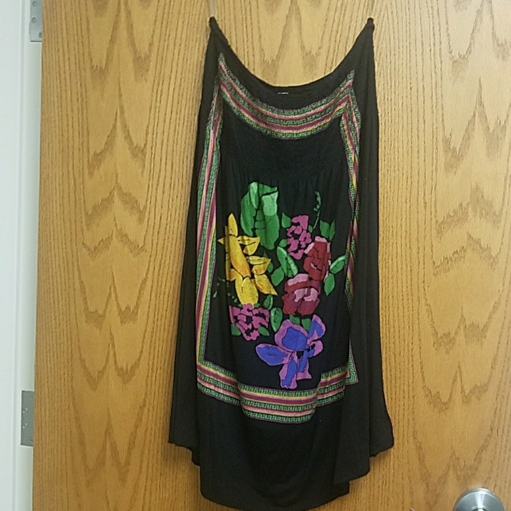 Super comfy strapless boho dress sz XL
